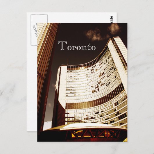Postkarte des Rathauses von Toronto (Vorne/Hinten)