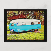 Postkarte des Retro-Campers (Vorderseite)