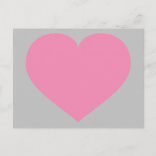 Postkarte des rosa Herzens