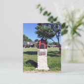 Postkarte des Roten Hauses (Stehend Vorderseite)