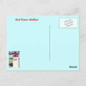 Postkarte des Roten Hauses (Rückseite)