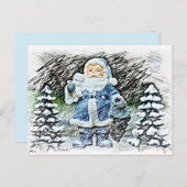 Postkarte des Santa-Clubs (Vorne/Hinten)