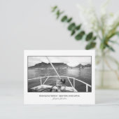 Postkarte des Schiffs, das in die Tafelbucht führt (Stehend Vorderseite)