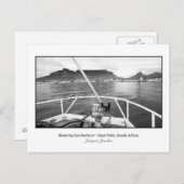 Postkarte des Schiffs, das in die Tafelbucht führt (Vorne/Hinten)