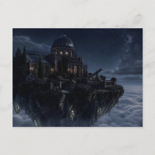Postkarte des schwebenden Observatoriums (Vorderseite)