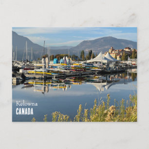 Postkarte des Sees Okanagan in Kelowna, Kanada