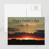 Postkarte des Sonnenaufgangsvatertages (Vorne/Hinten)