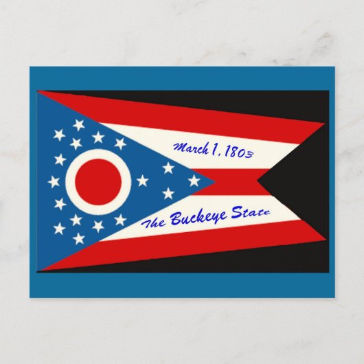 Postkarte des Staates Ohio (Vorderseite)