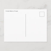 Postkarte des Stadtzentrums von Funchal, Madeira (Rückseite)