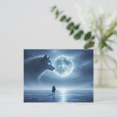 Postkarte des stillen Kriegers (Stehend Vorderseite)