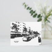 Postkarte des Streifens im Südstrand, Miami (Stehend Vorderseite)