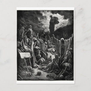 Postkarte des Tales der trockenen Knochen