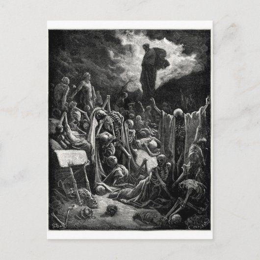 Postkarte des Tales der trockenen Knochen (Vorderseite)