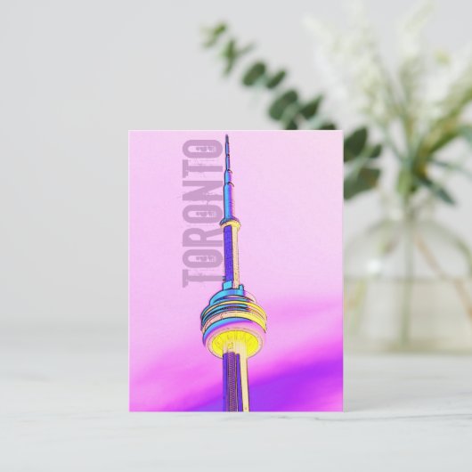 Postkarte des Turms Toronto (Stehend Vorderseite)