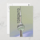 Postkarte des Turms Toronto (Vorne/Hinten)