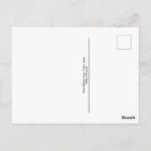 Postkarte des Turms von Japan Tokio (Rückseite)