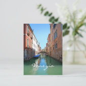 Postkarte des Venedig-Kanals (Stehend Vorderseite)