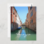 Postkarte des Venedig-Kanals (Vorne/Hinten)