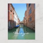 Postkarte des Venedig-Kanals (Vorderseite)