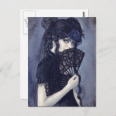 Postkarte des verzauberten Abends (Vorne/Hinten)