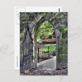 Postkarte des verzauberten Gates (Vorne/Hinten)