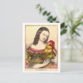 Postkarte des Vintagen Bauern (Stehend Vorderseite)