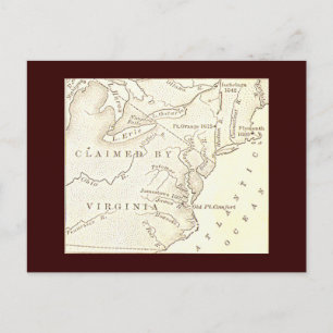 Postkarte des Virginia-Gebiets