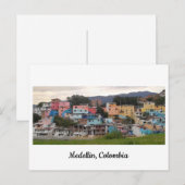 Postkarte des Wandels El Pesebre in Kolumbien (Vorne/Hinten)