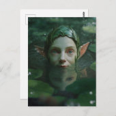 Postkarte des Wasserelfs (Vorne/Hinten)