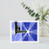 Postkarte des Weihnachtshauses (Stehend Vorderseite)