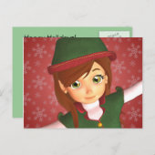 Postkarte des Weihnachtsmanns (Vorne/Hinten)