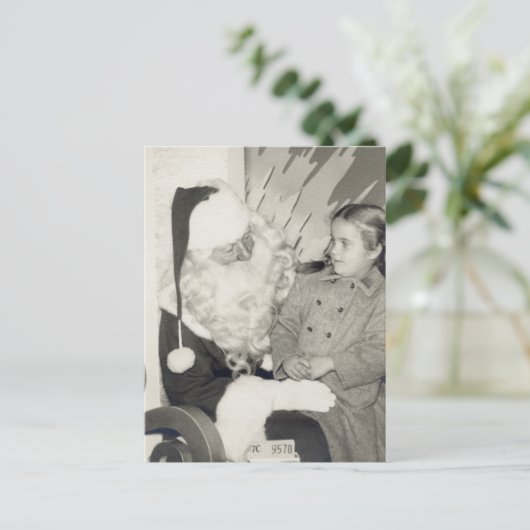 Postkarte des Weihnachtsmanns (Stehend Vorderseite)