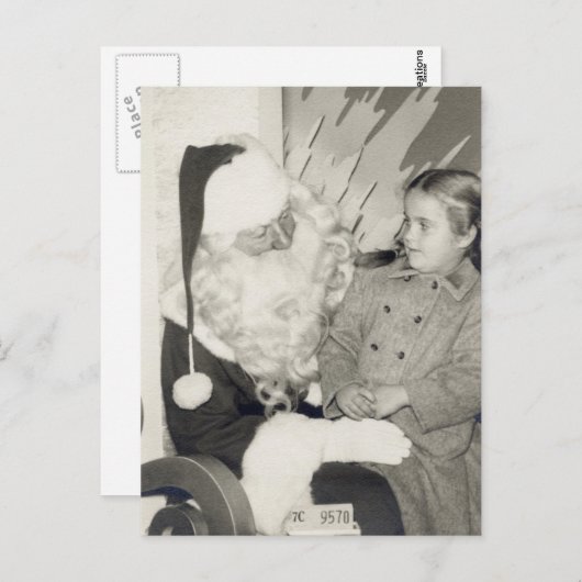 Postkarte des Weihnachtsmanns (Vorne/Hinten)