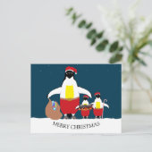 Postkarte des Weihnachtsmanns (Stehend Vorderseite)