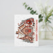 Postkarte des Weihnachtsmanns (Stehend Vorderseite)