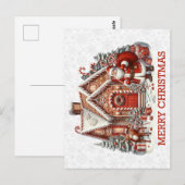 Postkarte des Weihnachtsmanns (Vorne/Hinten)