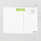 Postkarte des Weißen Pferdes (Rückseite)