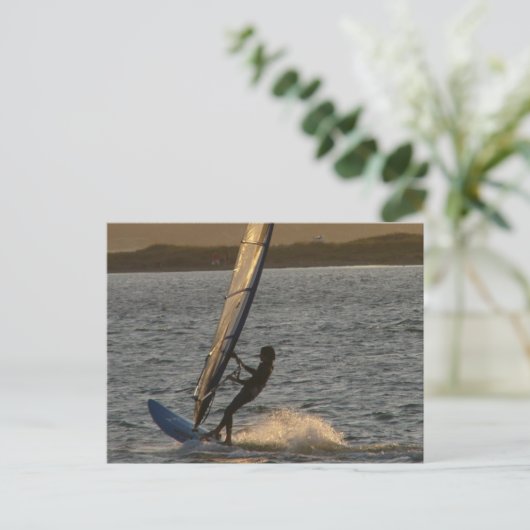 Postkarte des Windsurfbilds (Stehend Vorderseite)