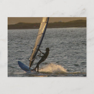 Postkarte des Windsurfbilds