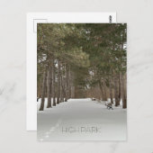 Postkarte des Winters im Hochland von Toronto (Vorne/Hinten)