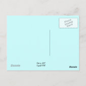 Postkarte des Zedar Waxwing (Rückseite)