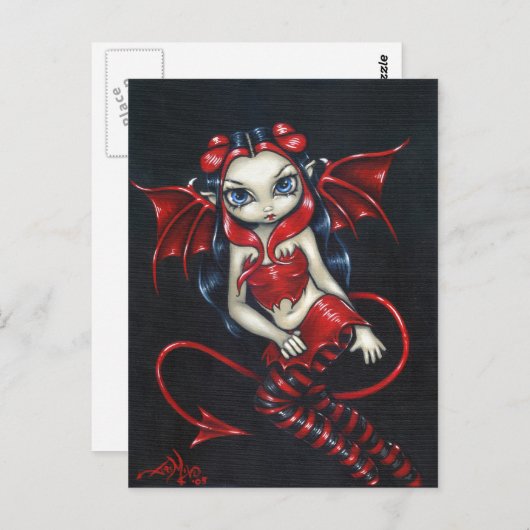 Postkarte "Devilish Fairy" (Vorne/Hinten)