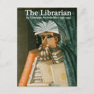 Postkarte: Die Bibliothekarin Postkarte