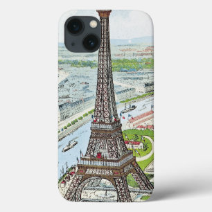 Postkarte, die den Eiffelturm darstellt Case-Mate iPhone Hülle