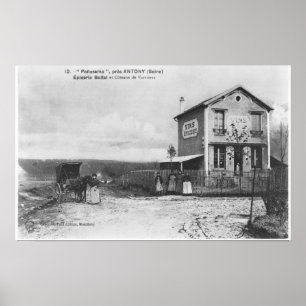 Postkarte, die ein "Panorama" nahe Antony Poster