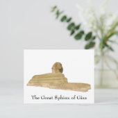 Postkarte: Die große Sphinx von Gizeh Postkarte (Stehend Vorderseite)