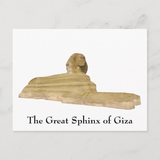 Postkarte: Die große Sphinx von Gizeh Postkarte (Vorderseite)