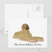 Postkarte: Die große Sphinx von Gizeh Postkarte (Vorne/Hinten)