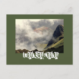POSTKARTE: "DIE HALEAKALA STEIGT DURCH DIE KLOUDS  POSTKARTE