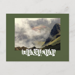 POSTKARTE: "DIE HALEAKALA STEIGT DURCH DIE KLOUDS POSTKARTE
